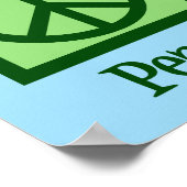 眼科医ピースラブフォトメトリックブルーアイドクター ポスター (角)