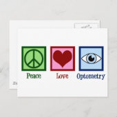 眼科医ピースラブフォトメトリックブルーアイドクター ポストカード (正面/裏面)