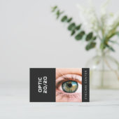 眼科医ブラックビジネスカード 名刺 (スタンド正面)