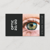 眼科医ブラックビジネスカード 名刺 (正面)
