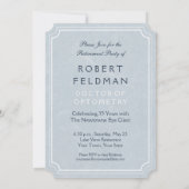 眼科医引退 ヴィンテージ眼鏡 招待状 (裏面)