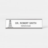 "眼科医"の名札 デスクネームプレート (正面)