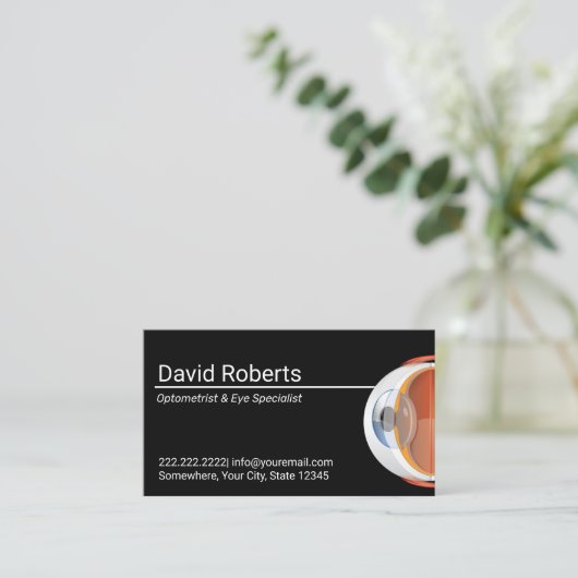 眼科医&アイウェアビジョン気にアポイントメント 予約カード (スタンド正面)