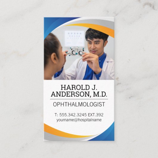 眼科医 |オプトメトリー 名刺 (正面)
