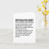 眼科医 カード (黄色い花)