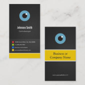 眼科医 – 光学クリエイティブ革新的 名刺 (正面/裏面)