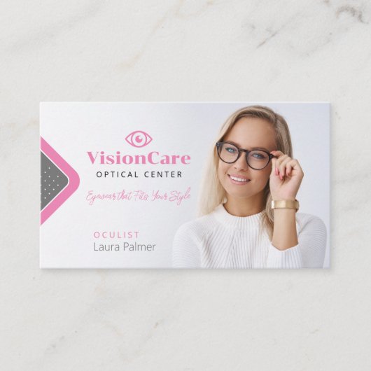 眼科医 | 光学中心 名刺 (正面)