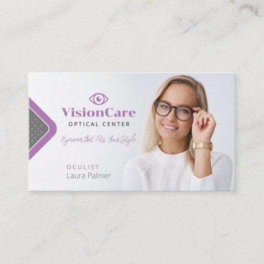 眼科医 | 光学中心 名刺 (正面)