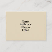 眼科医 名刺 (裏面)