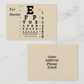 眼科医 名刺 (正面/裏面)
