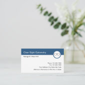 眼科医 検眼医 メガネ デザイン 名刺 (スタンド正面)