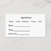 眼科医 検眼医 メガネ デザイン 名刺 (裏面)