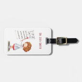 眼科医、眼科医またはナース パーソナライズされた ラゲッジタグ (正面横)