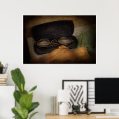 眼科医 – 眼鏡読型 ポスター (ホームオフィス)