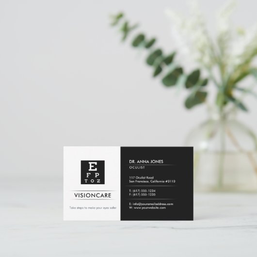 眼科医 | optican 名刺 (スタンド正面)