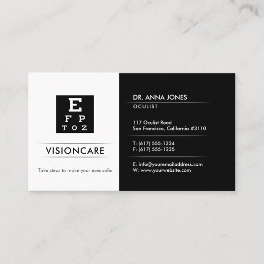 眼科医 | optican 名刺 (正面)