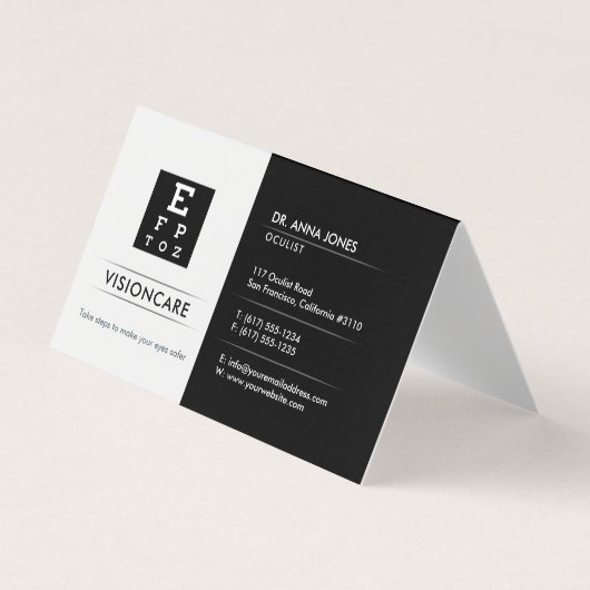 眼科医 | optican 名刺 (正面)