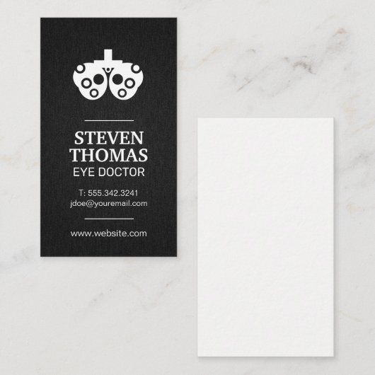 眼科医 | Phoropter 名刺 (正面/裏面)