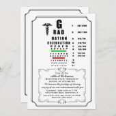 眼科卒業招待状 招待状 (正面/裏面)