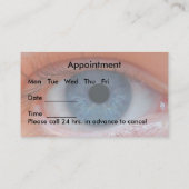 眼科又は眼科アポイントメント 名刺 (裏面)