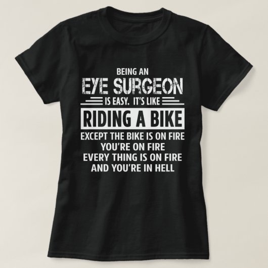眼科外科医 Tシャツ (デザイン正面)