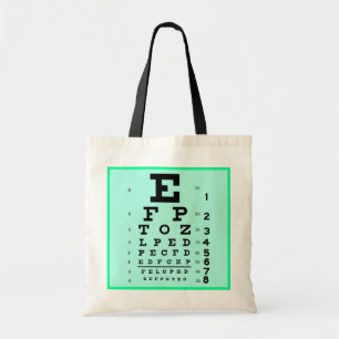 眼科学の視力検査表のカスタムなOptometryのオフィス トートバッグ