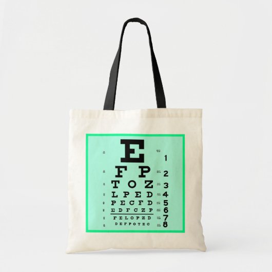 眼科学の視力検査表のカスタムなOptometryのオフィス トートバッグ (正面)