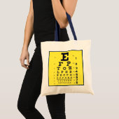 眼科学の視力検査表の経済的なOptometry トートバッグ (正面(商品))