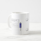 眼科学またはOptometryのキャリア コーヒーマグカップ (正面左)