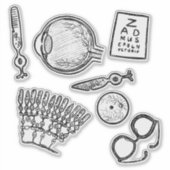 眼科学スケッチ シール (正面)