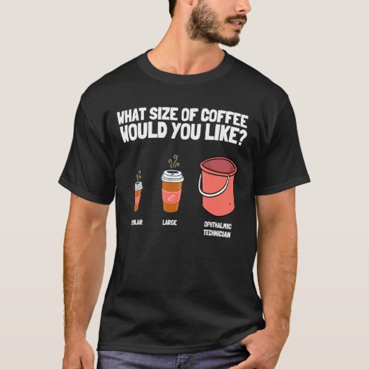 眼科技師用眼検眼及び眼科用眼科医 Tシャツ (正面)