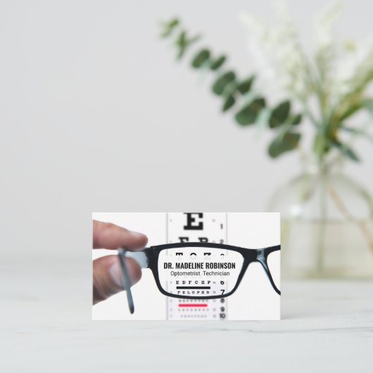 眼科検査表 | 処方眼鏡 予約カード (スタンド正面)