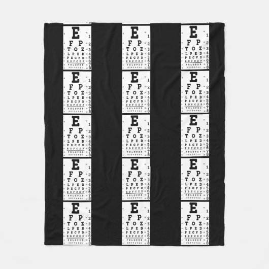 眼科検眼医 フリースブランケット (正面)