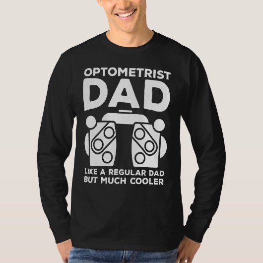 眼科検眼用引用文の眼科検眼パパ Tシャツ (正面)