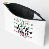 眼科検眼視眼科を参照して愚か アクセサリーポーチ (見開き)