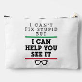 眼科検眼視眼科を参照して愚か アクセサリーポーチ (裏面)