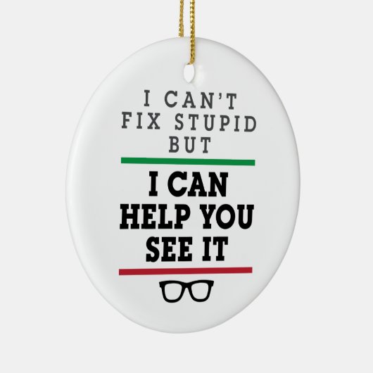 眼科検眼視眼科を参照して愚か セラミックオーナメント (右)