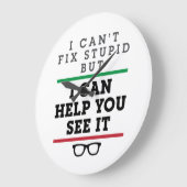 眼科検眼視眼科を参照して愚か ラージ壁時計 (傾斜)