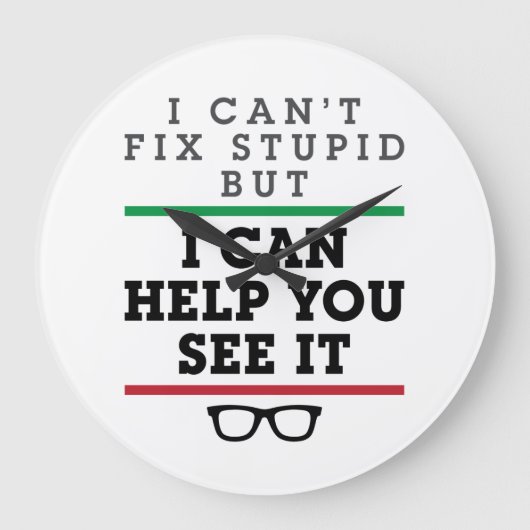 眼科検眼視眼科を参照して愚か ラージ壁時計 (正面)