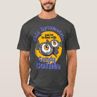 眼科用おもしろい眼科キャンディ角膜眼科ハローウィー Tシャツ