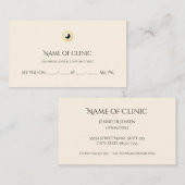 眼科用エレガント金ゴールド虹彩アポイントメント 予約カード (正面/裏面)