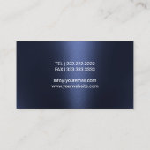 眼科用メガネモダンネイビーブルー 名刺 (裏面)