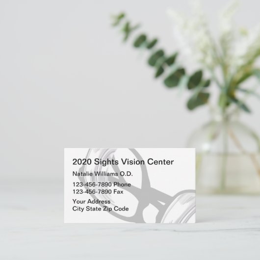 眼科用検眼室 名刺 (スタンド正面)