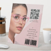 眼科用眼科アイウェアビジネスQRコード 台座サイン (インサイチュ)