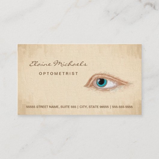 眼科用眼科アポイントメントクラシックイラストレーション 予約カード (正面)