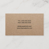 眼科用眼科グラスクラフト素朴製品 名刺 (裏面)