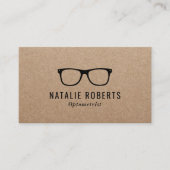 眼科用眼科グラスクラフト素朴製品 名刺 (正面)