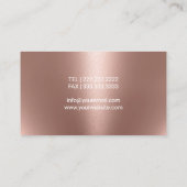 眼科用眼鏡エレガントバラ金ゴールド 名刺 (裏面)