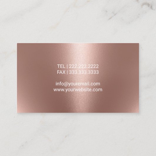 眼科用眼鏡エレガントバラ金ゴールド 名刺 (裏面)