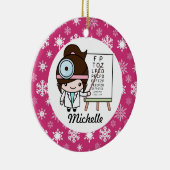 眼科眼科医 セラミックオーナメント (右)